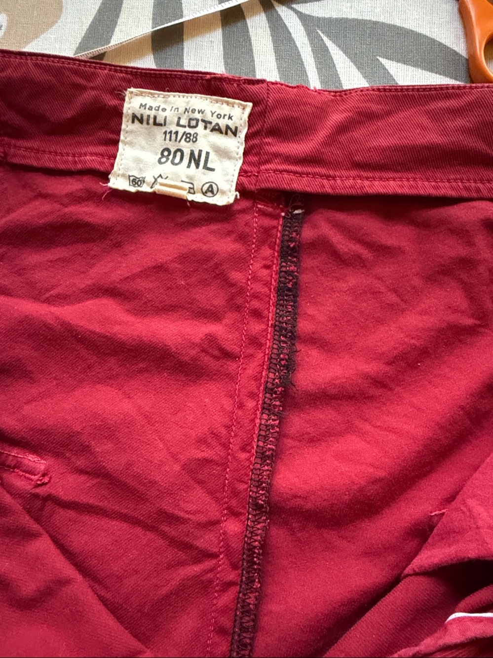 Nili Lotan Paris Pant Red Size 6 EUC - Picture 8 of 8